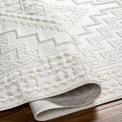 Alya White Fringe Rug - Decor Addict, LLC