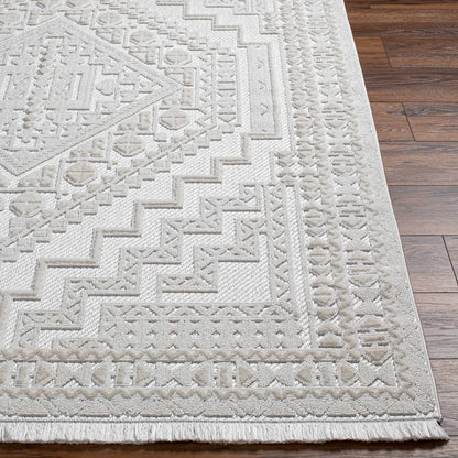 Alya White Fringe Rug - Decor Addict, LLC