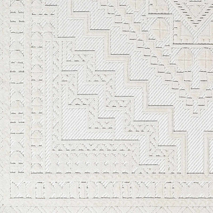 Alya White Fringe Rug - Decor Addict, LLC