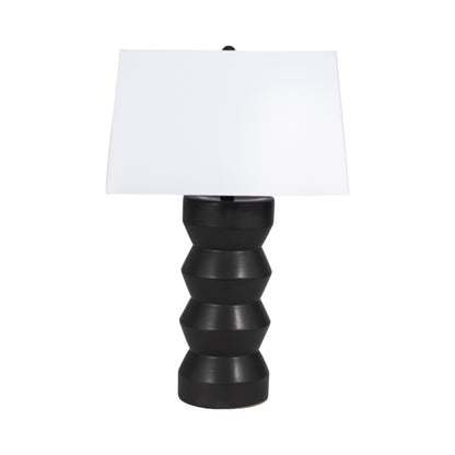 28" Totem Table Lamp, Black - Decor Addict, LLC