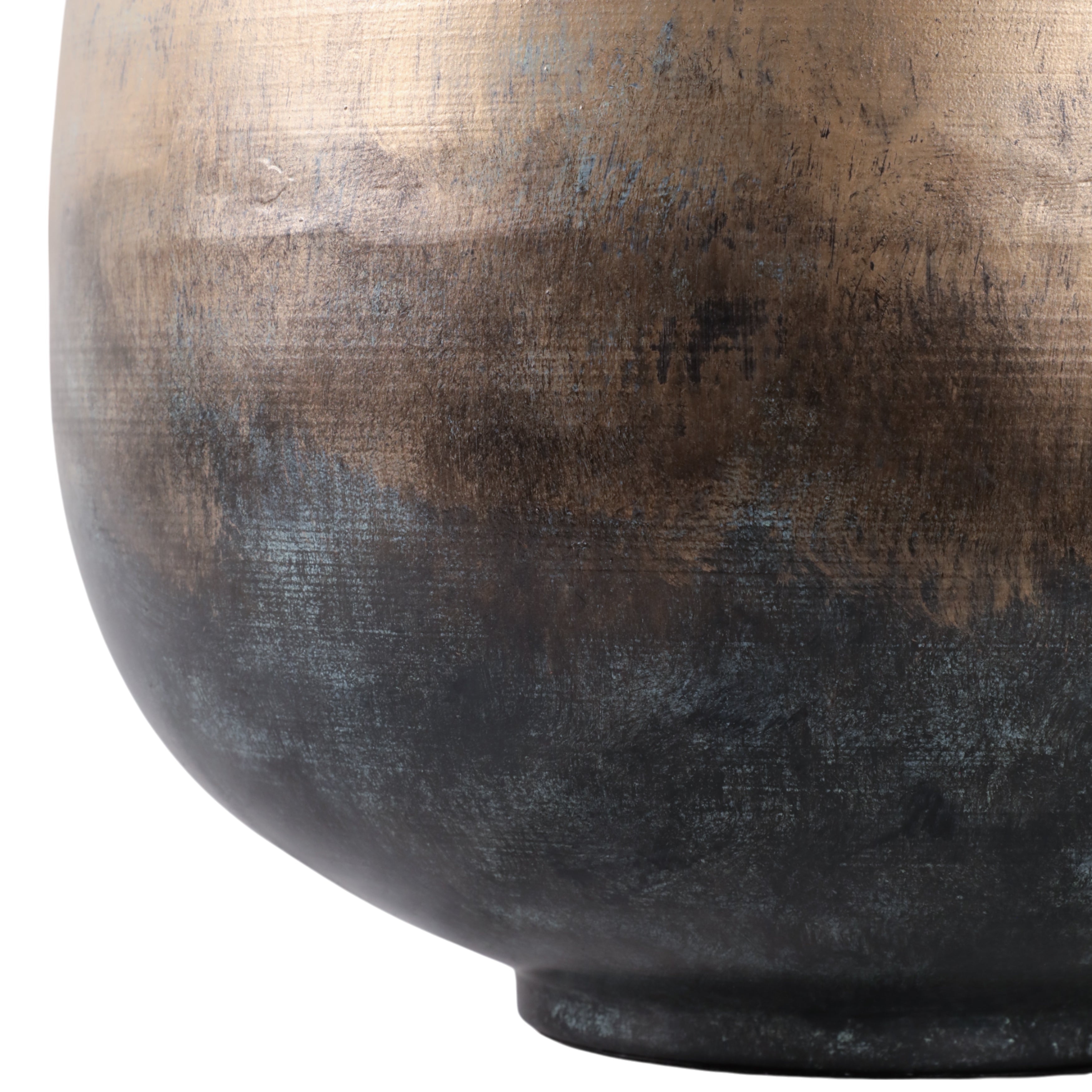 28x22" Metal Base Table Lamp, Brown Multi - Decor Addict, LLC