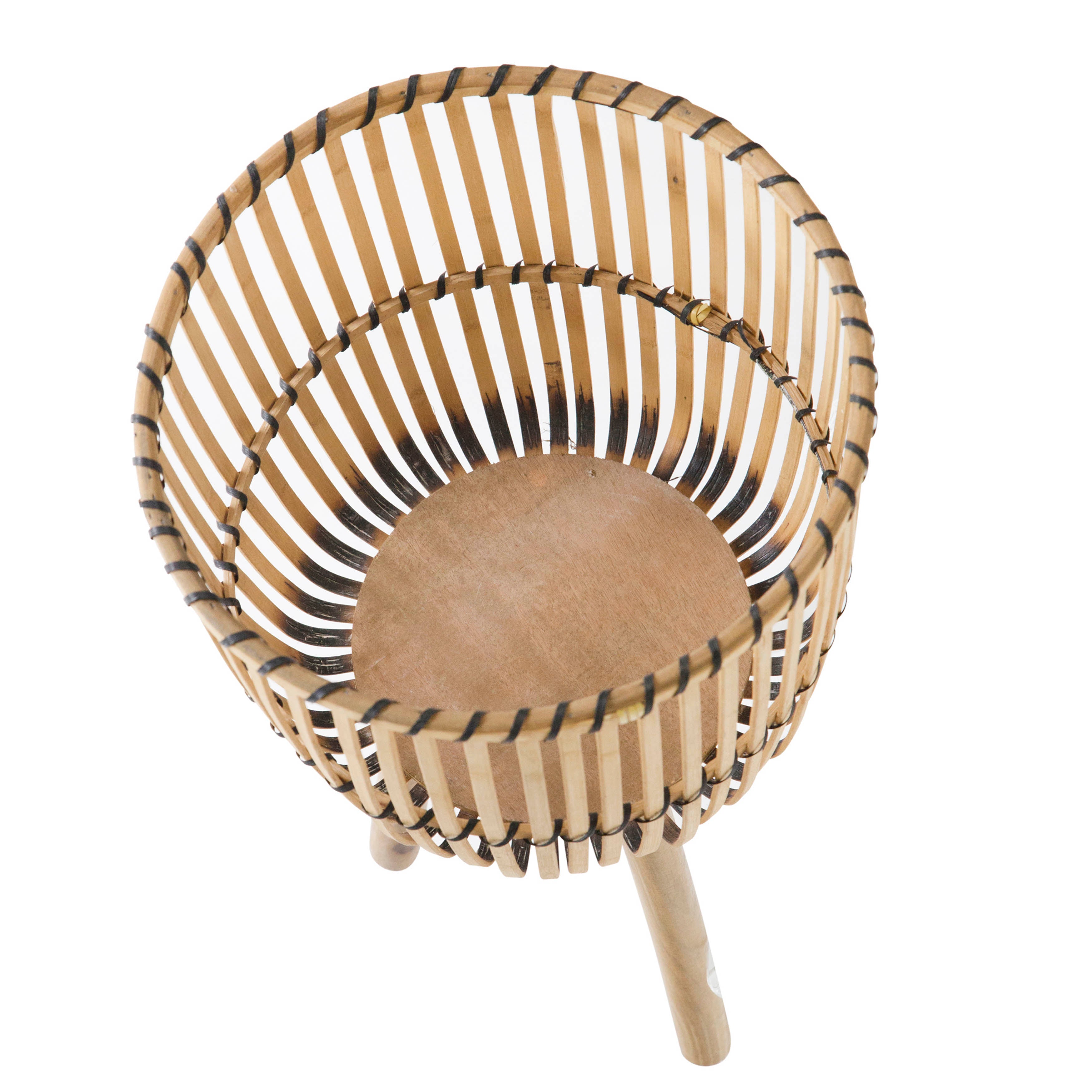 S/2 Wicker Footed Planters 10/12", Natural - Decor Addict, LLC