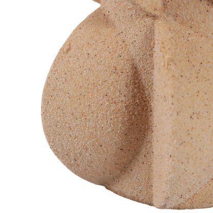 Decorative Vase - Tan Ceramic 3D Printed Textured, 14 in. - Decor Addict, LLC