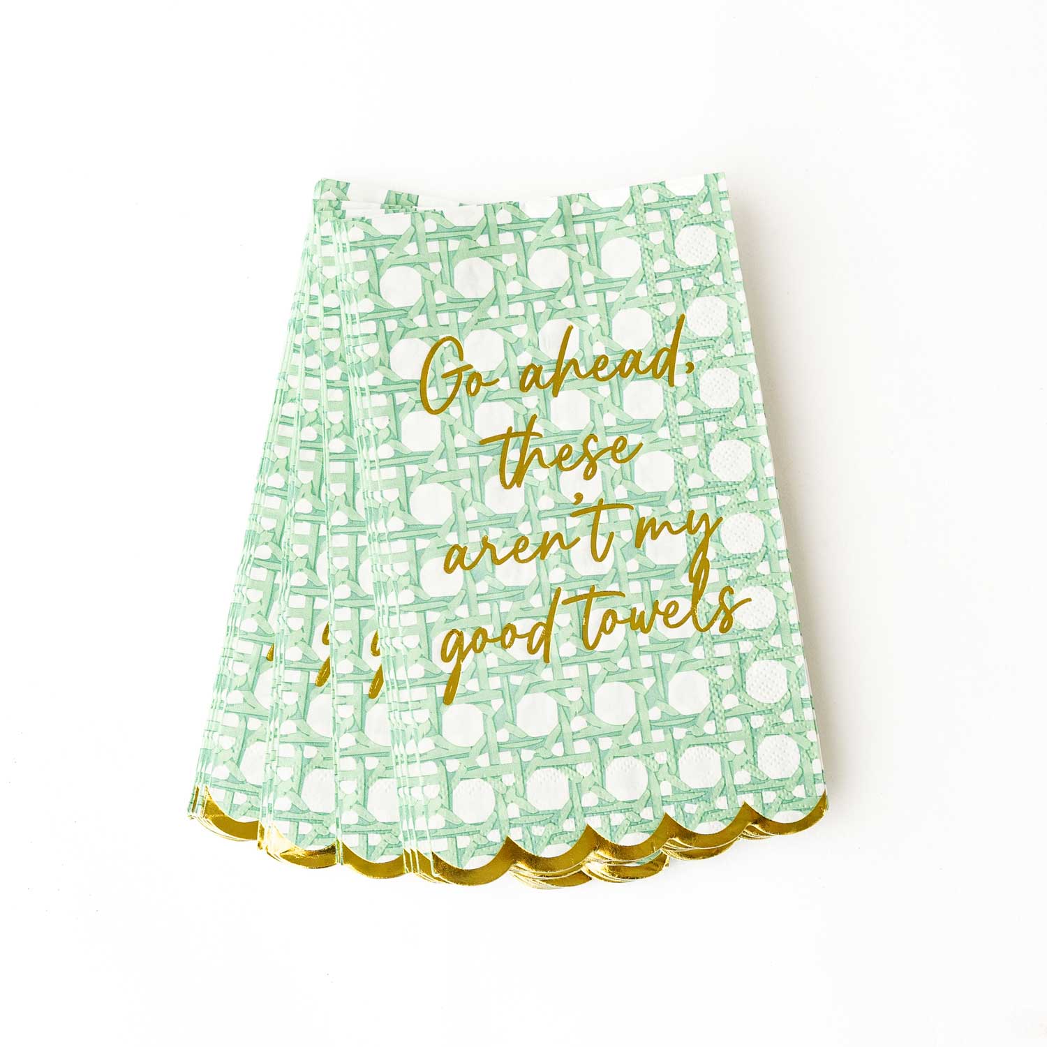 Green Cane Paper Guest Towel Packs - Decor Addict, LLC
