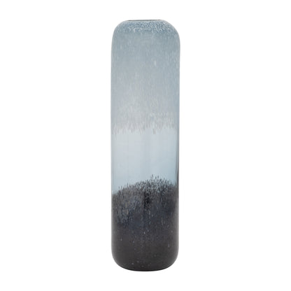 Glass, 17" Ombre Vase, Multi - Decor Addict, LLC