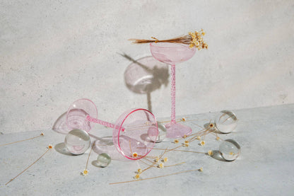 Pink Coupe Glass - Decor Addict, LLC