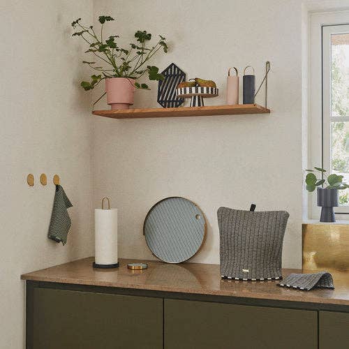 Stringa Potholder - 2 Pcs/Set - Caramel / Rose - Decor Addict, LLC