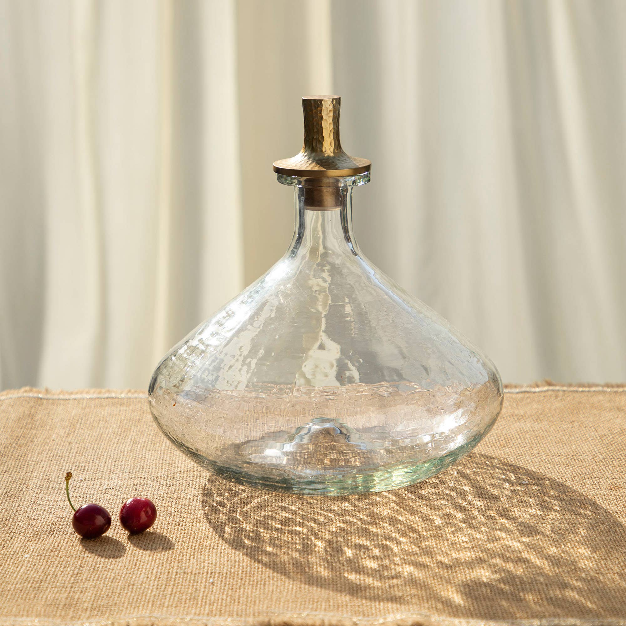 Pebbled Decanter Wide - Decor Addict, LLC