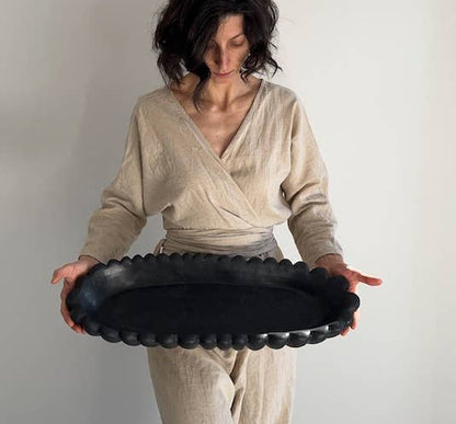 FORMA XXL handmade concrete bowl : Black - Decor Addict, LLC