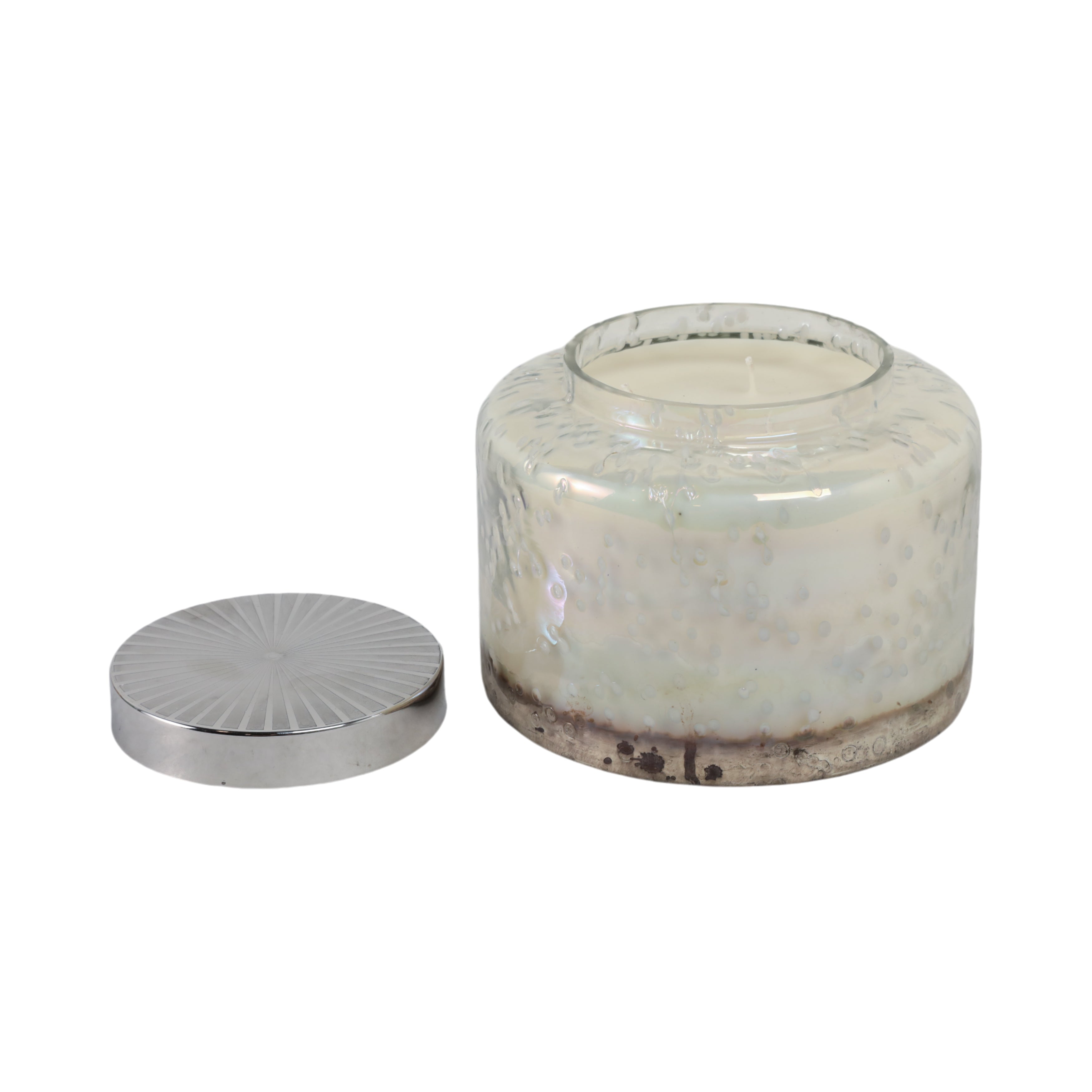 7" 71 Oz Lavender Speckle Lidded Candle - Thumbnail 3