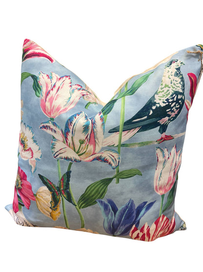 Millicent Floral Throw Pillow with Feather Insert      - Decor Addict, LLC