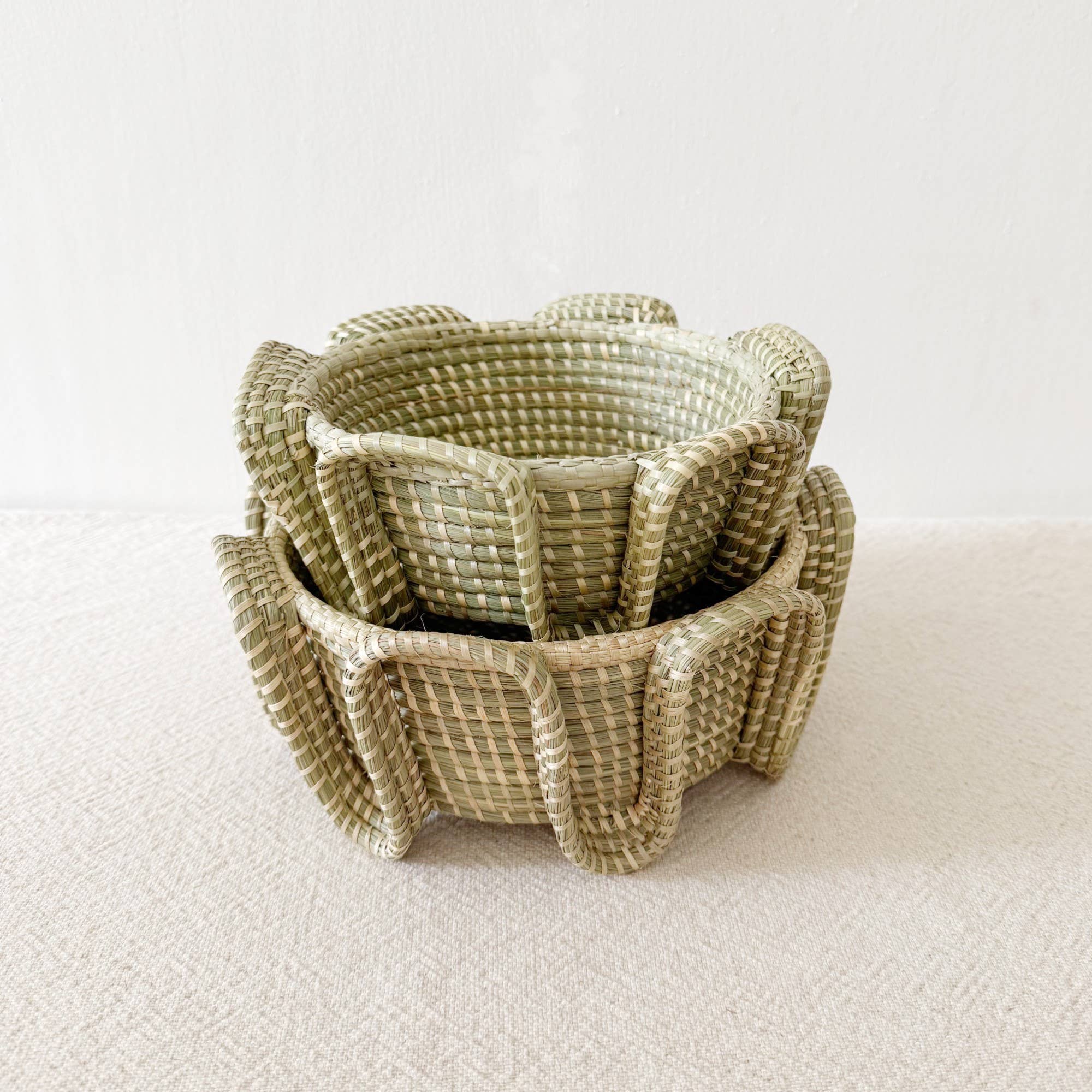 Serpent Sweetgrass Basket: Large