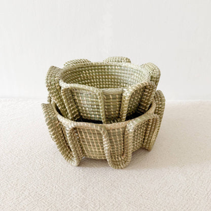 Serpent Sweetgrass Basket: Large