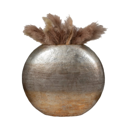 63" Oversized Round Metallic Ombre Vase, Multi - Decor Addict, LLC