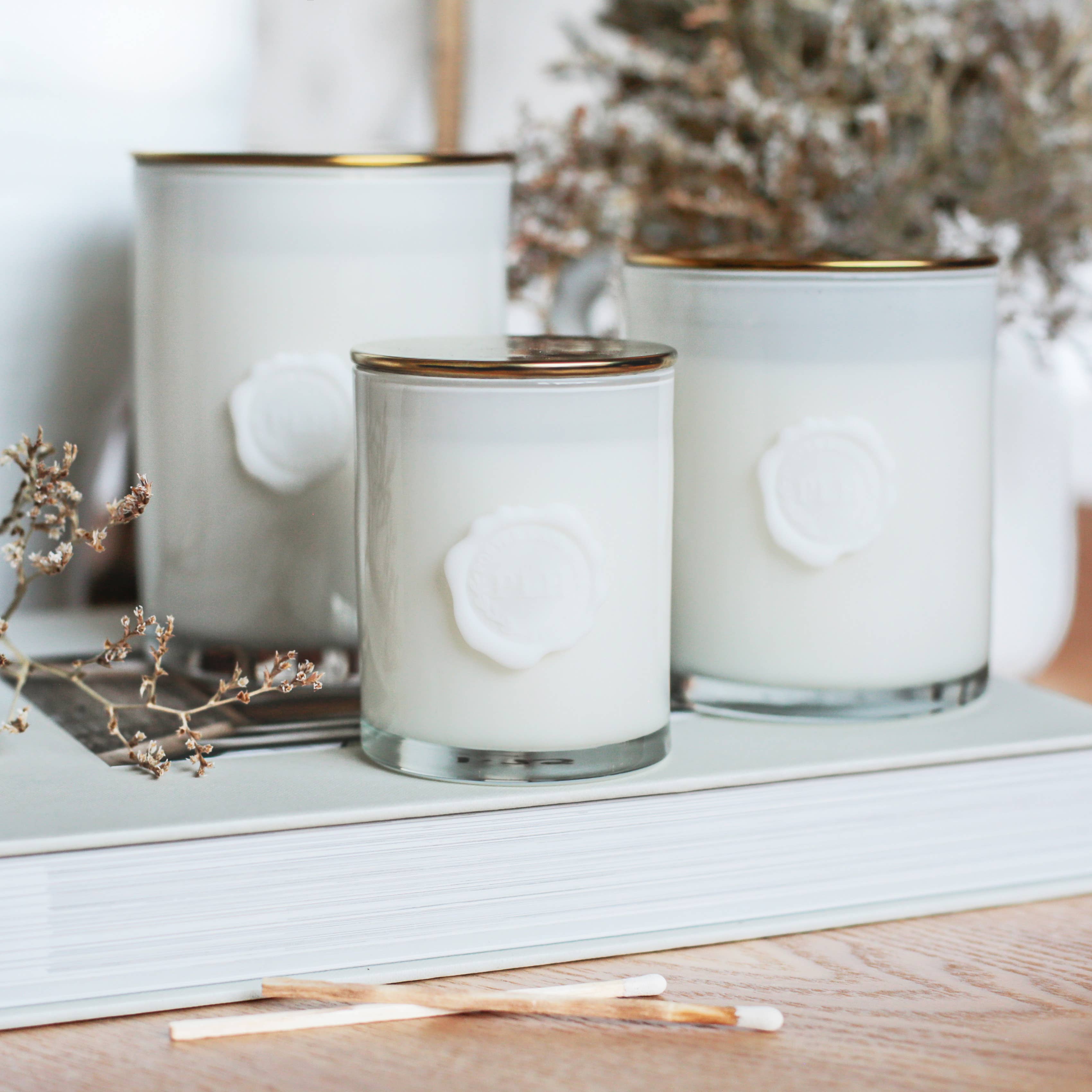 DWELL Bergamot + Mahogany Candle Luxe Collection