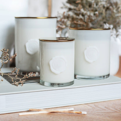 SUGAR | Cashmere + Vanilla Candle | Luxe Collection: 12 oz - Decor Addict, LLC