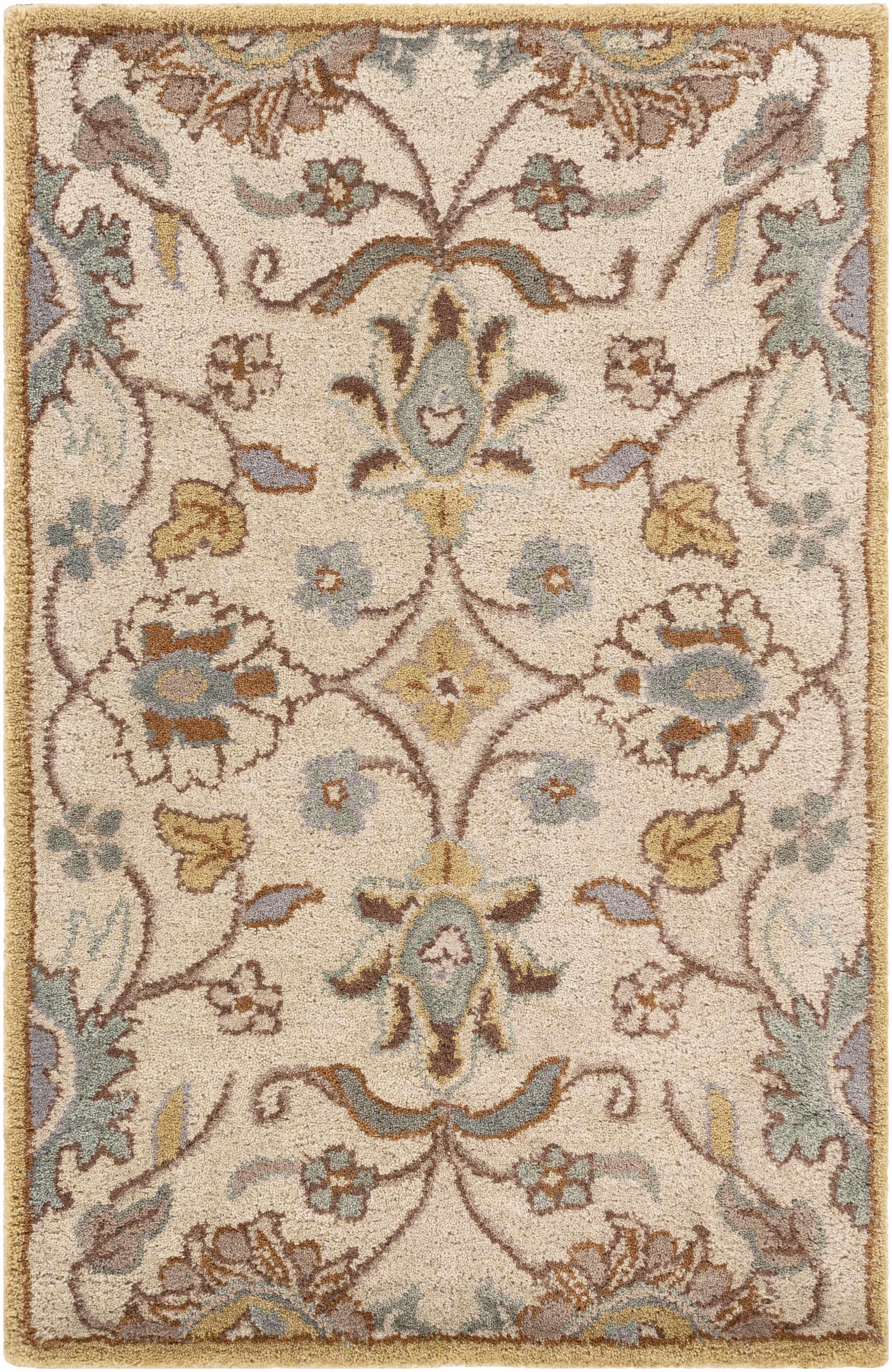 Conesus Hand Tufted Tan 1012 Wool Rug - Decor Addict, LLC