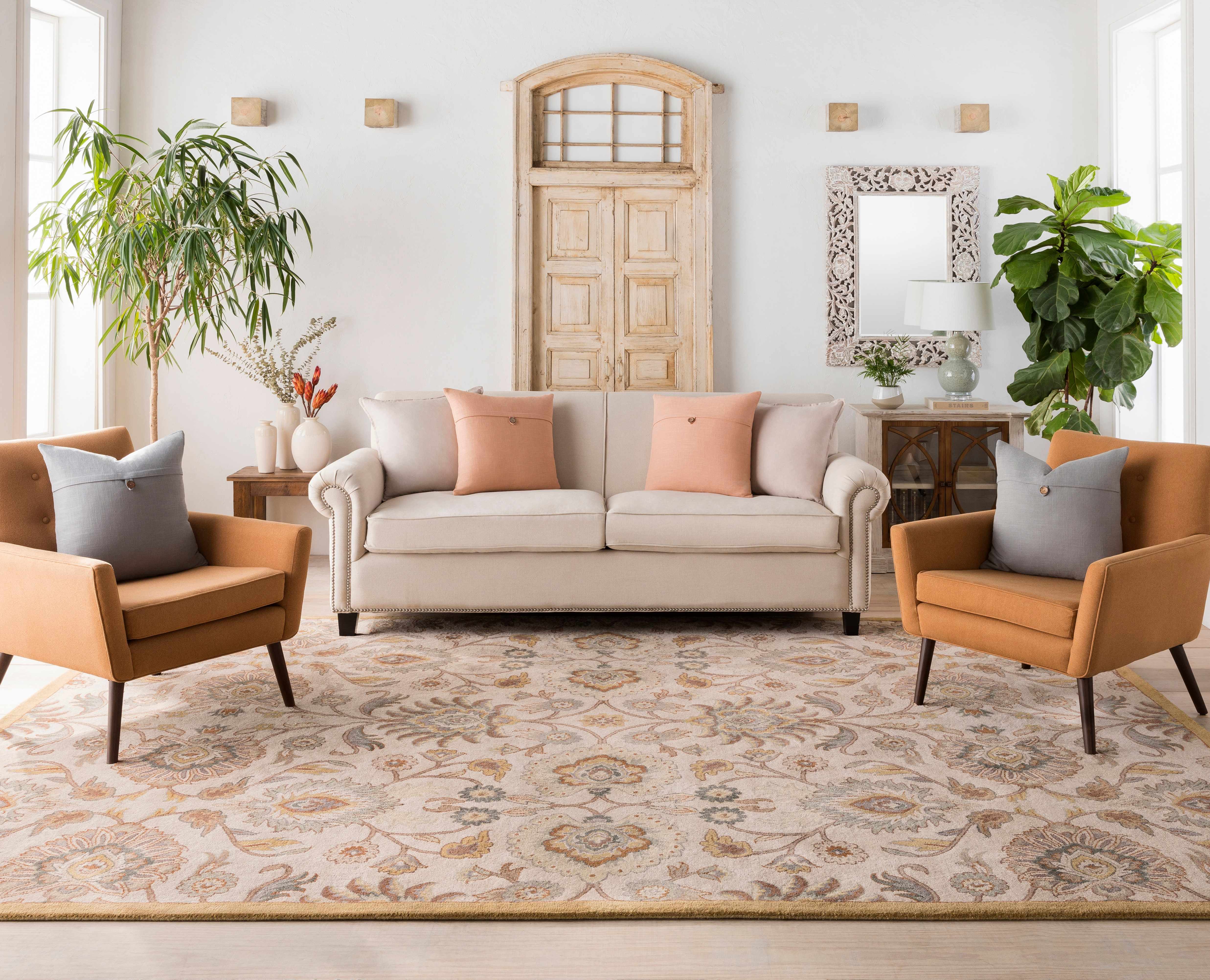 Conesus Hand Tufted Tan 1012 Wool Rug - Decor Addict, LLC