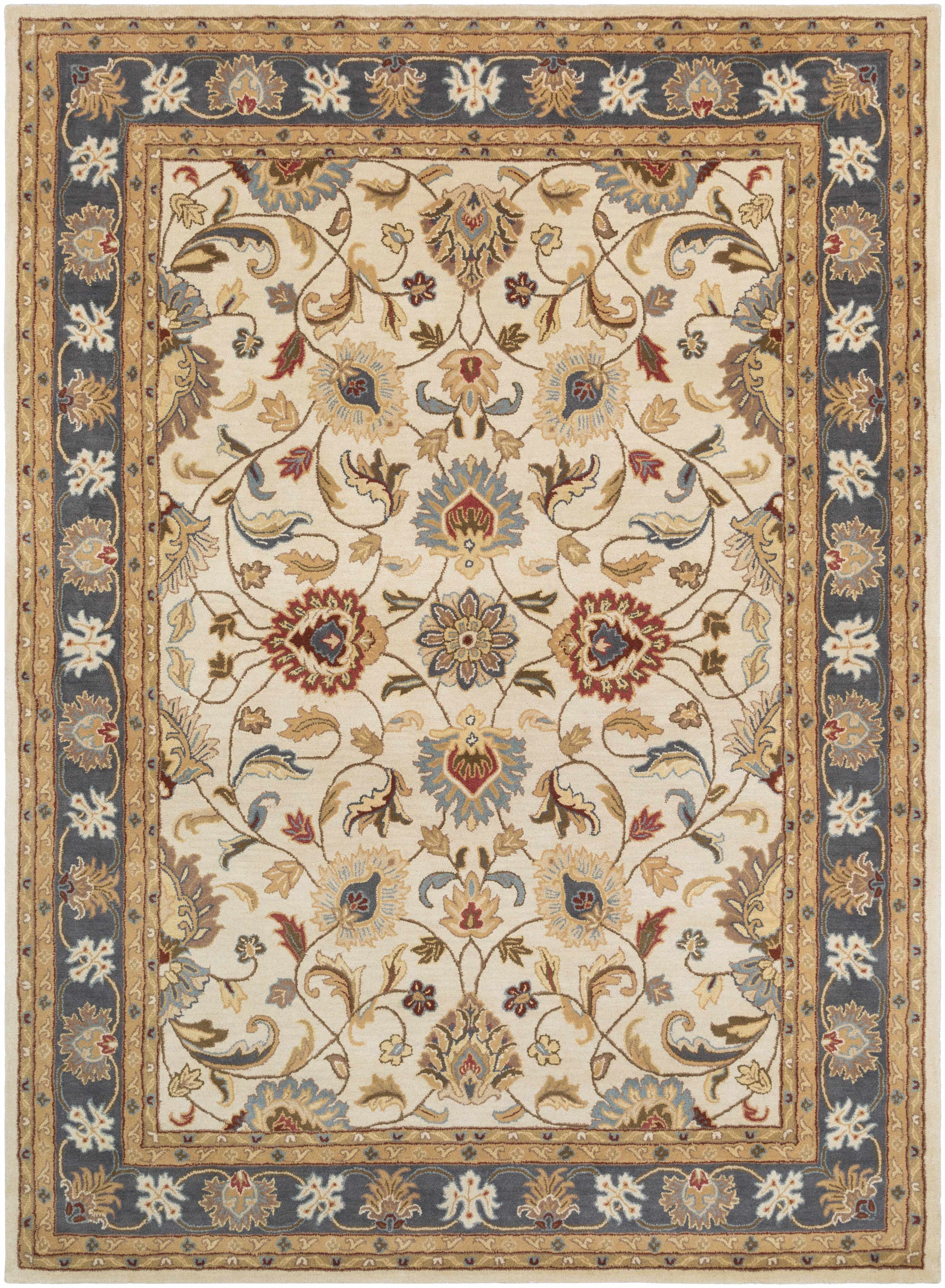 Cherryfield 1125 Yellow&Sage Wool Rug - Decor Addict, LLC
