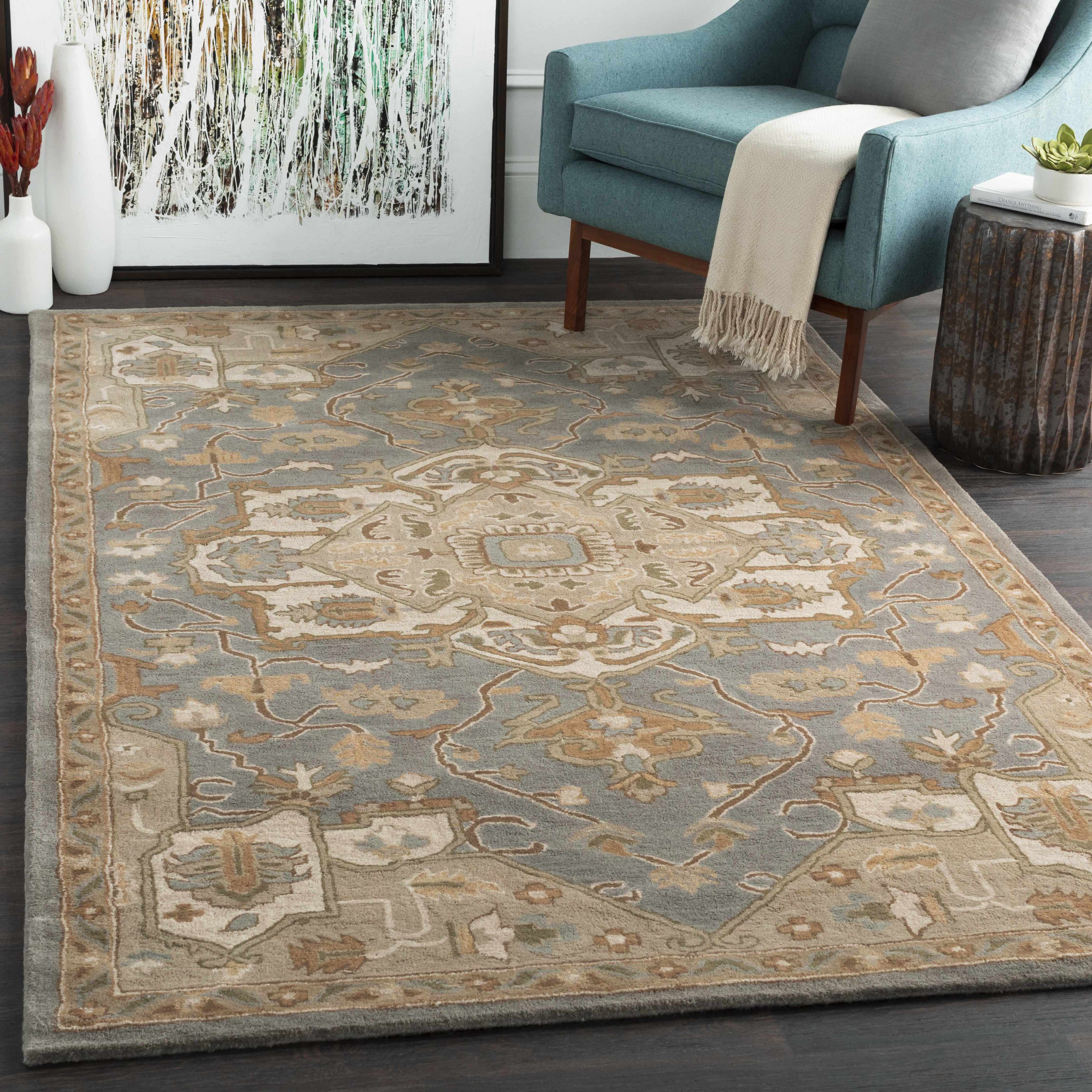 Broomfield Gray 1144 Wool Area Rug - Decor Addict, LLC