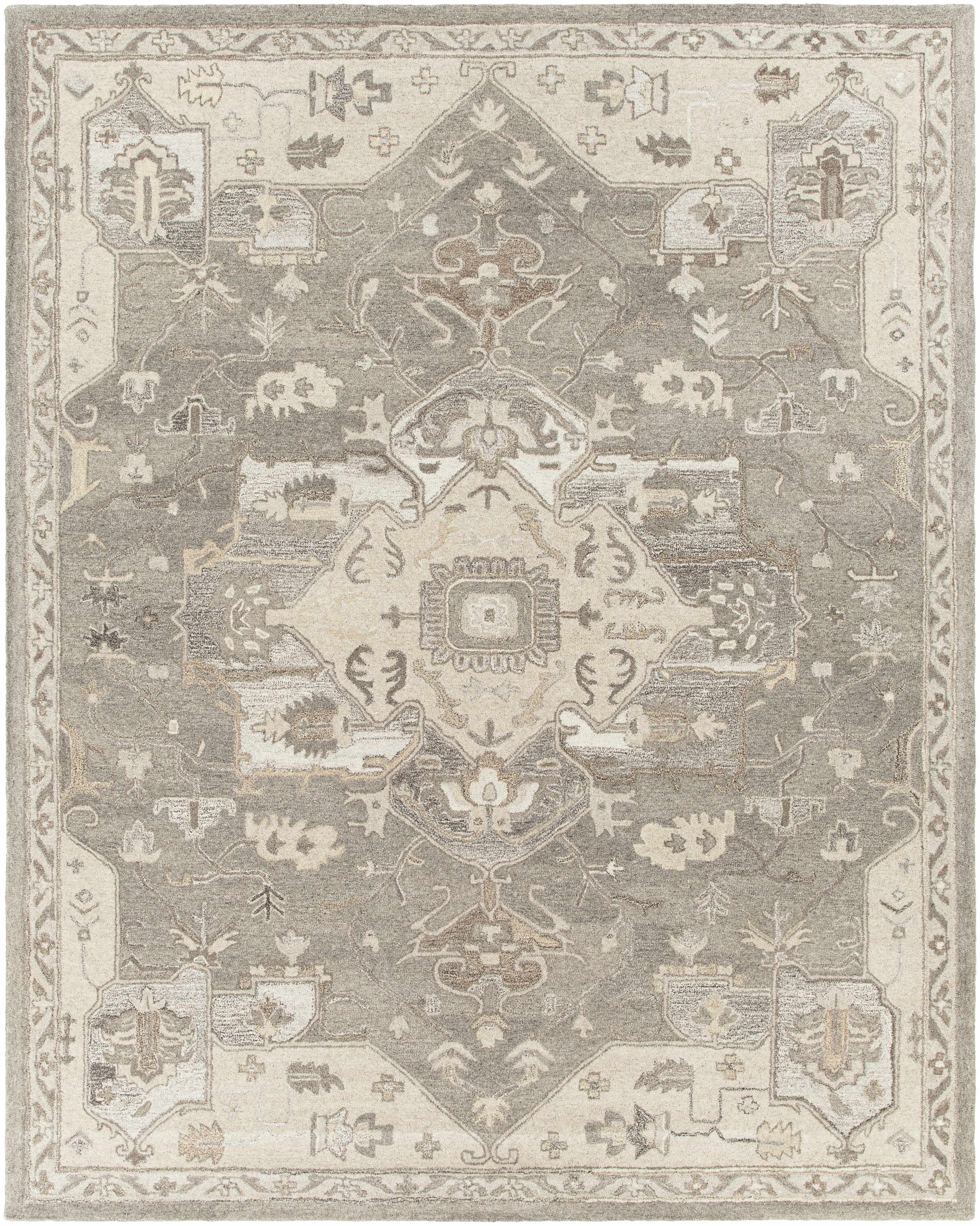 Broomfield Hand Tufted Taupe 1196 Area Rug - Decor Addict, LLC