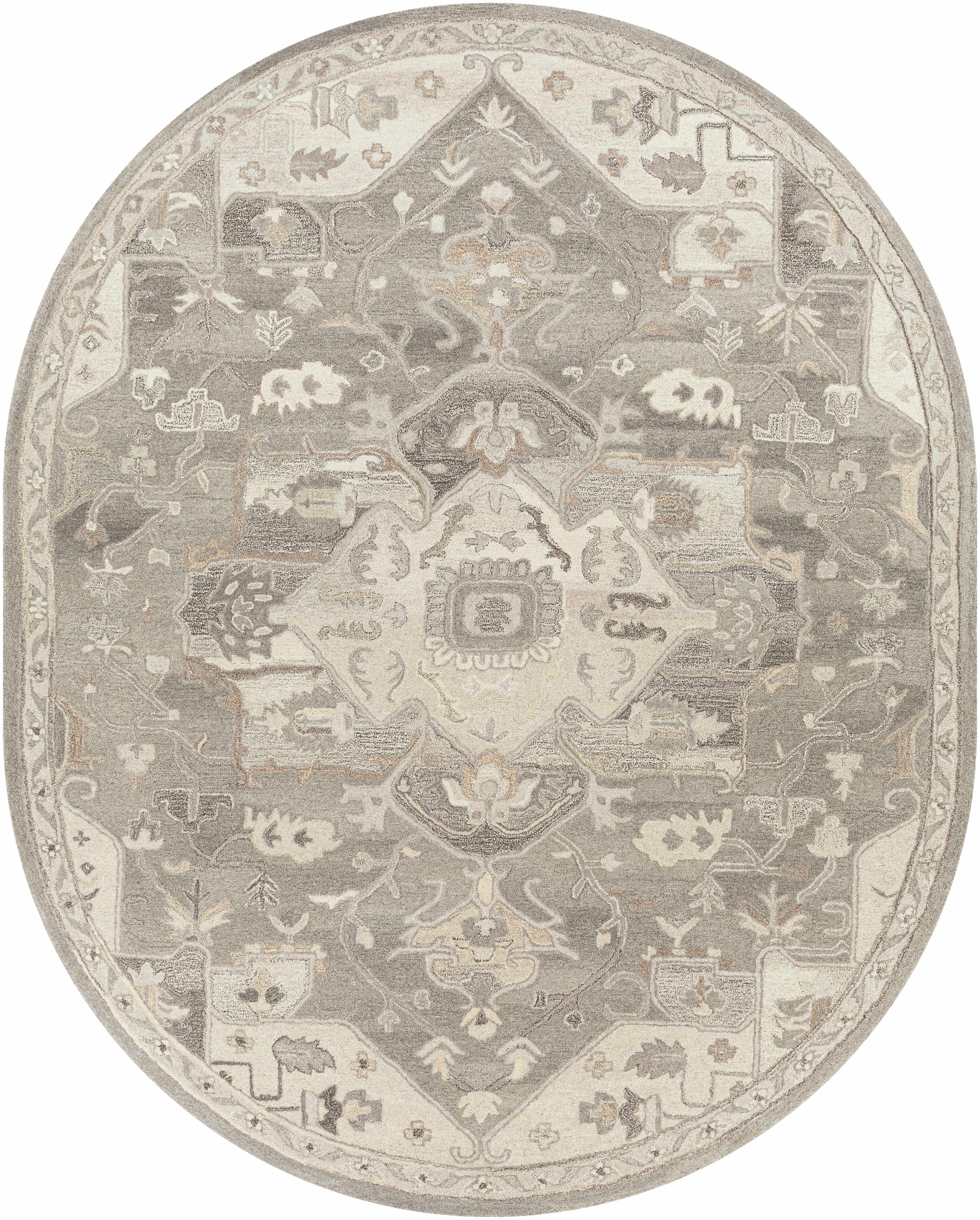 Broomfield Hand Tufted Taupe 1196 Area Rug - Decor Addict, LLC