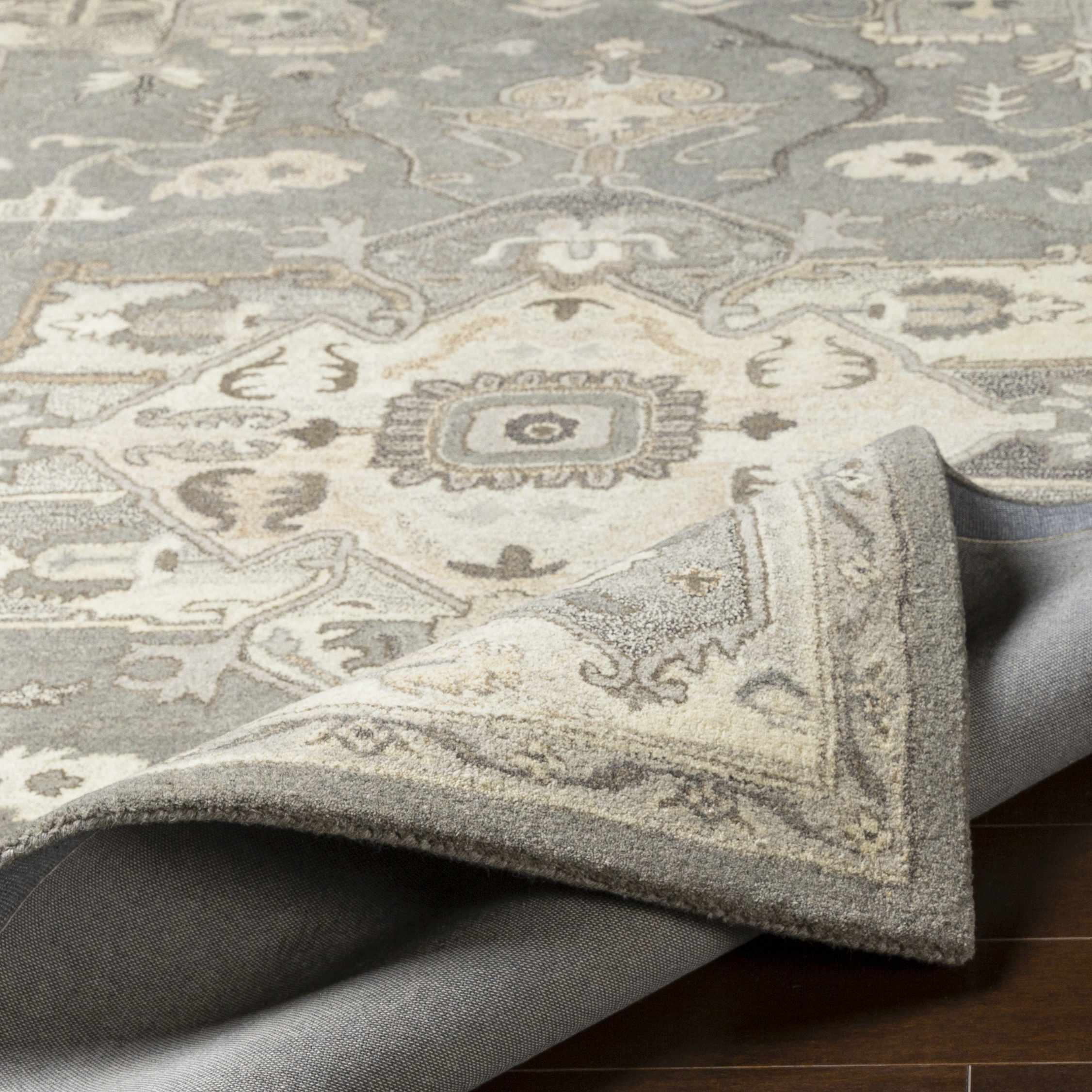 Broomfield Hand Tufted Taupe 1196 Area Rug - Decor Addict, LLC