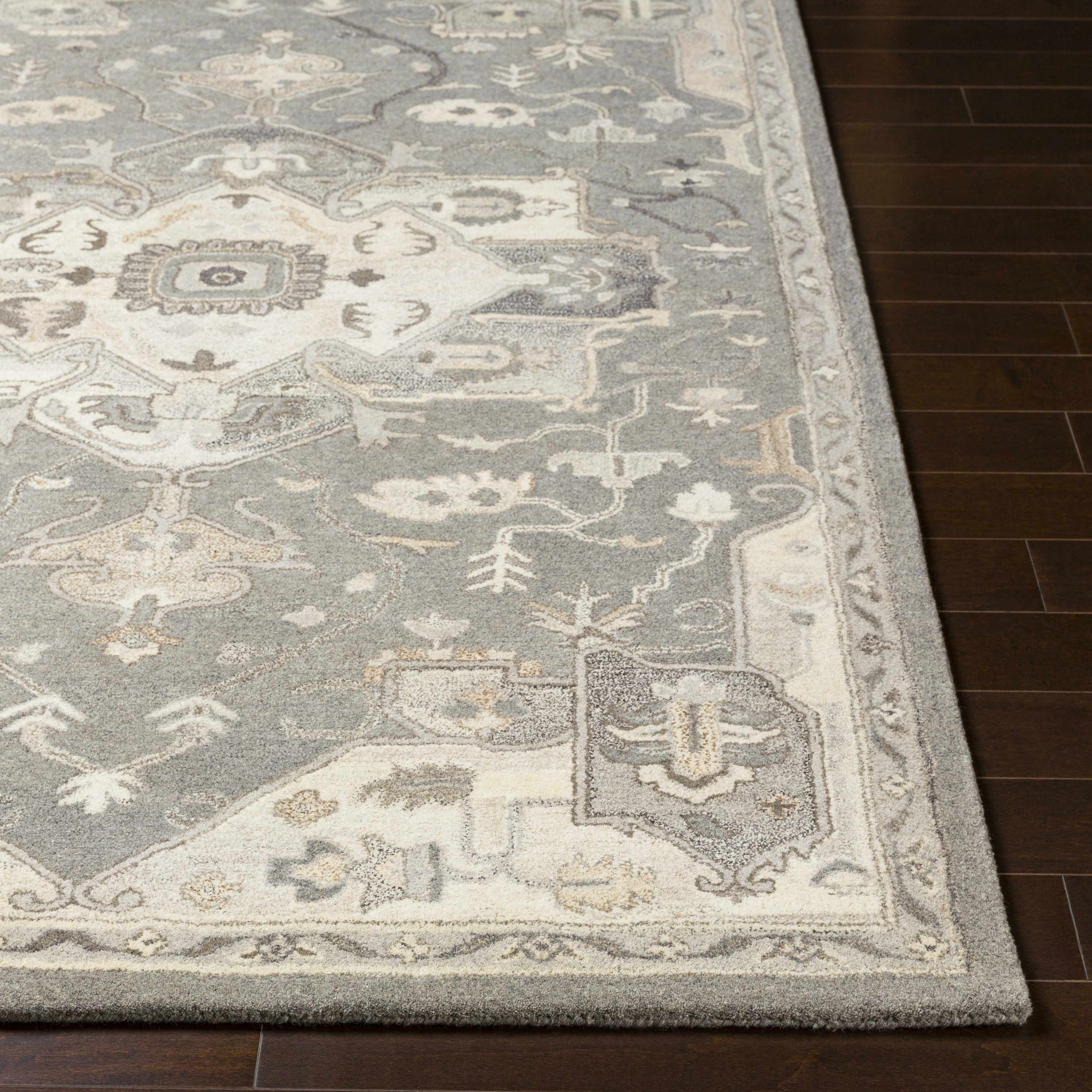 Broomfield Hand Tufted Taupe 1196 Area Rug - Decor Addict, LLC