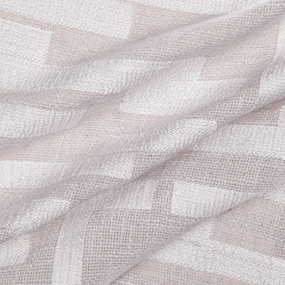 Modern/Contemporary Geometric Hand-Woven Throw Pillow: Ivory / 20" x 20" - Decor Addict, LLC