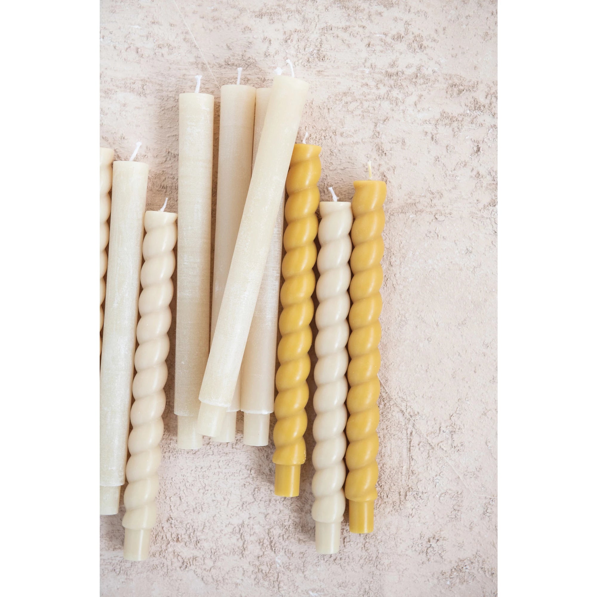 Unscented Twisted Taper Candles in Box, Set of 2 - Decor Addict, LLC