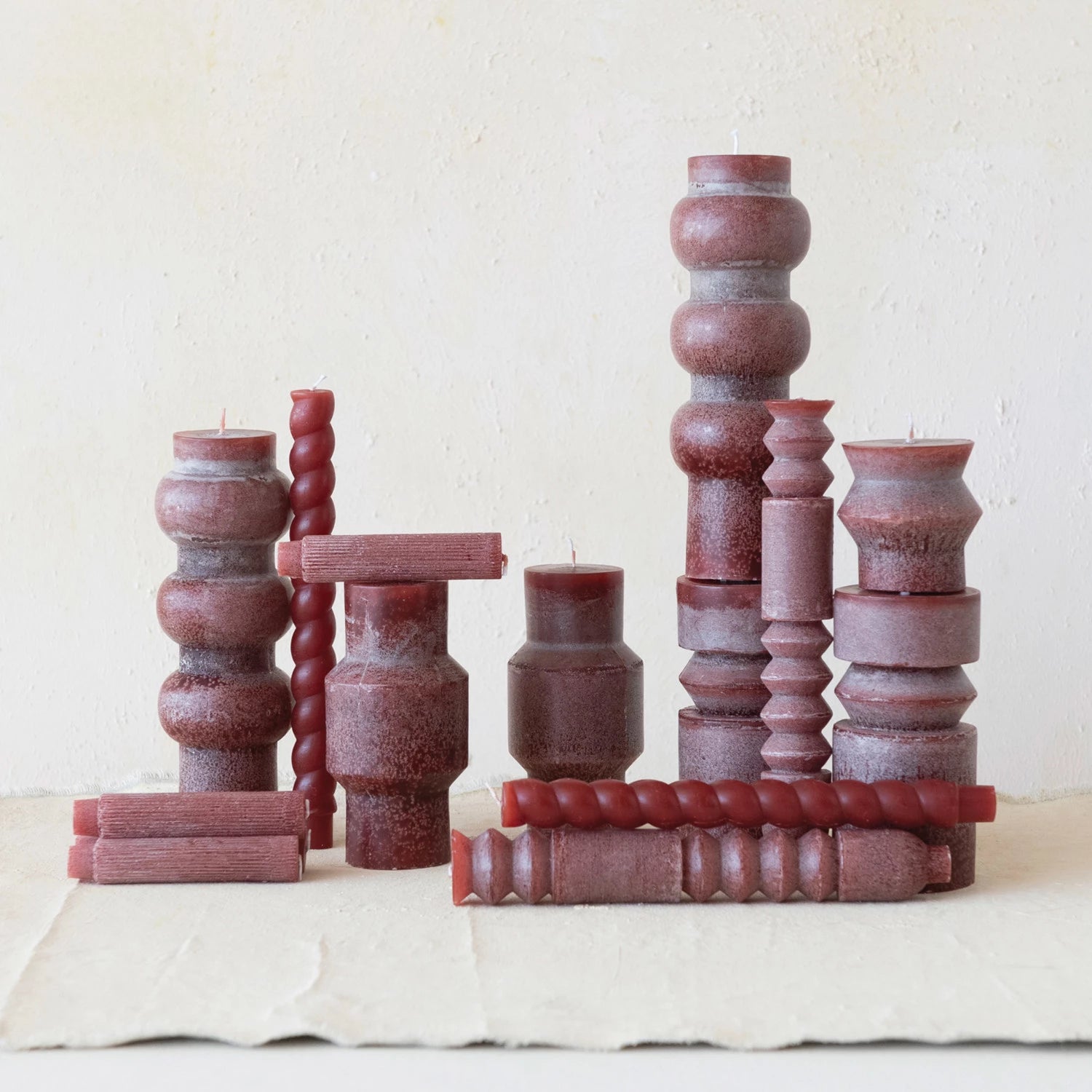Unscented Totem Pillar Candle - Thumbnail 3