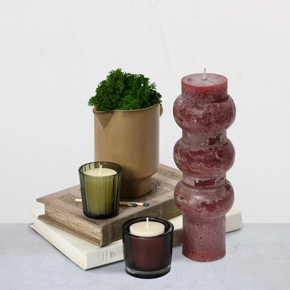 Unscented Totem Pillar Candle - Decor Addict, LLC