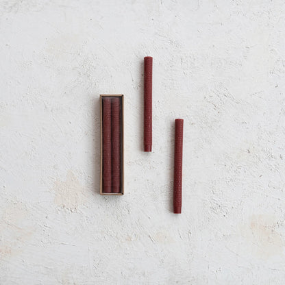 Unscented Animal Print Pattern Taper Candles in Box, Set of 2 - Decor Addict, LLC