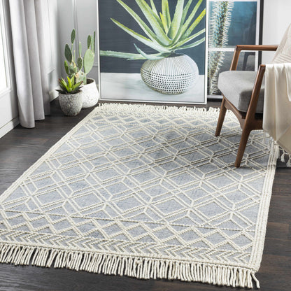 Ramsbury Ivory & Blue Area Rug - Decor Addict, LLC