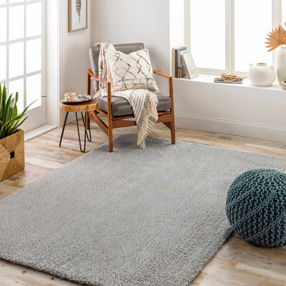 Heavenly Solid Light Gray Plush Rug - Decor Addict, LLC