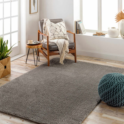 Heavenly Solid Gray Plush Rug - Decor Addict, LLC