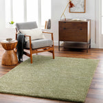 Heavenly Solid Green Plush Rug - Decor Addict, LLC