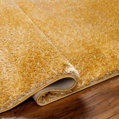 Heavenly Solid Mustard Plush Rug - Decor Addict, LLC