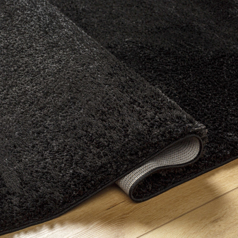 Heavenly Solid Black Plush Rug - Decor Addict, LLC