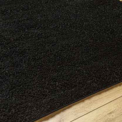 Heavenly Solid Black Plush Rug - Decor Addict, LLC