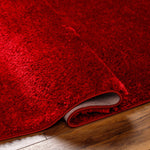 Heavenly Solid Red Plush Rug - Decor Addict, LLC