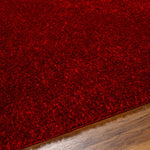 Heavenly Solid Red Plush Rug - Decor Addict, LLC