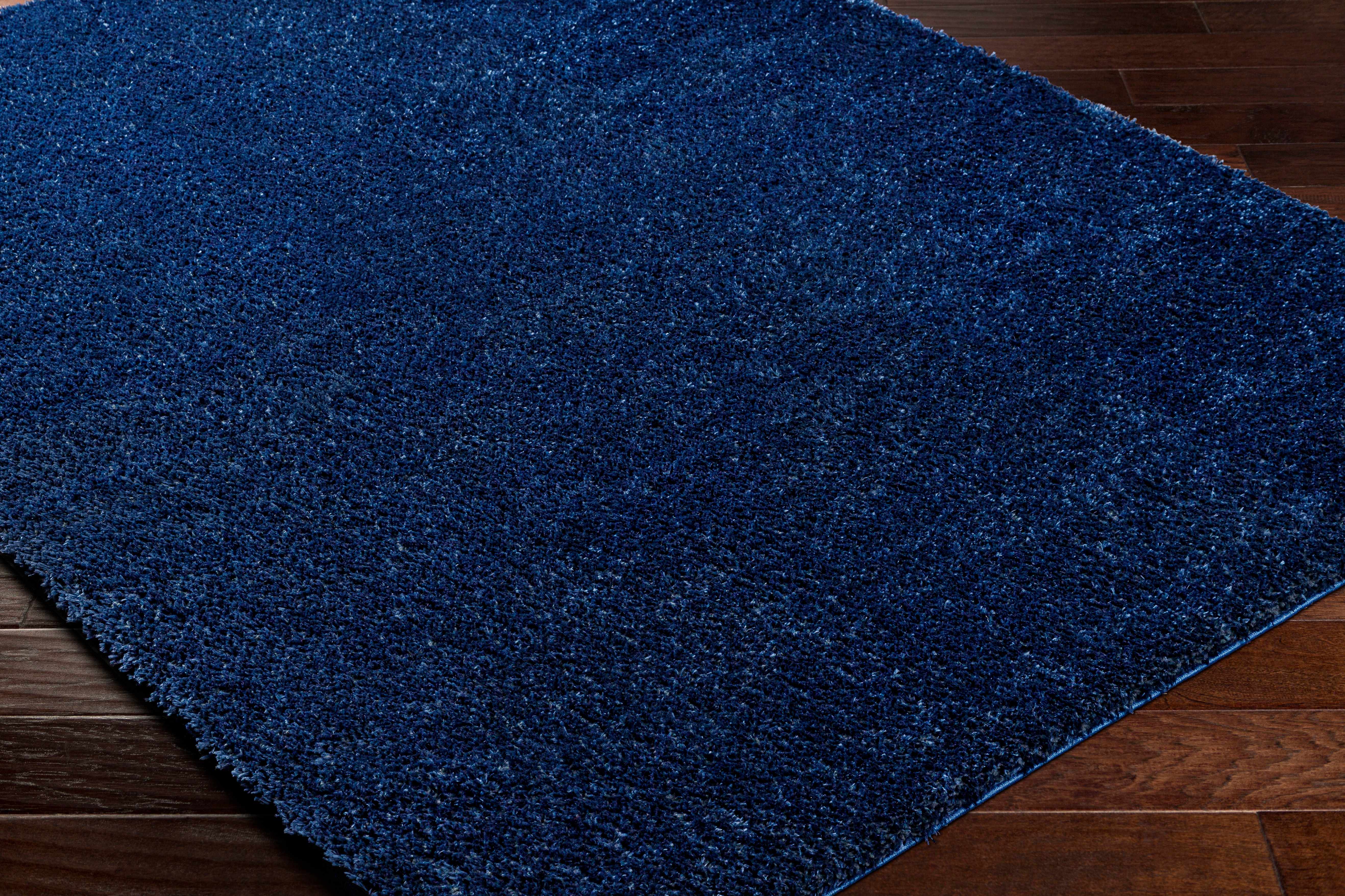 Heavenly Solid Navy Plush Rug - Decor Addict, LLC
