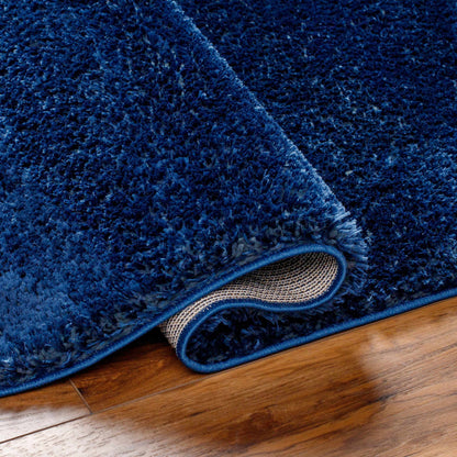 Heavenly Solid Navy Plush Rug - Decor Addict, LLC