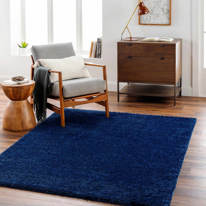 Heavenly Solid Navy Plush Rug - Decor Addict, LLC