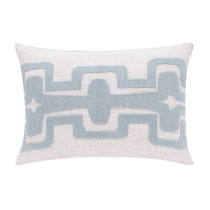 Seanna Geometric Handmade Decorative Throw Pillow: Onyx/ivory / 24" x 24" - Decor Addict, LLC