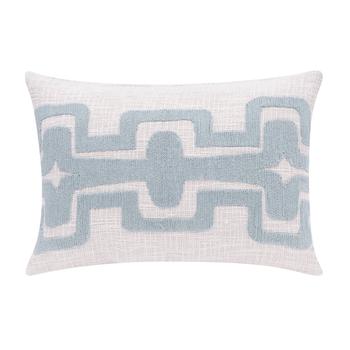 LR Home Blue Seanna Geometric Handmade Throw Pillow - Decor Addict, LLC