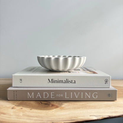 Kyma - Ruffle Bowl | Scallop Bowl | Ripple Bowl : Black Fusion Marble - Decor Addict, LLC