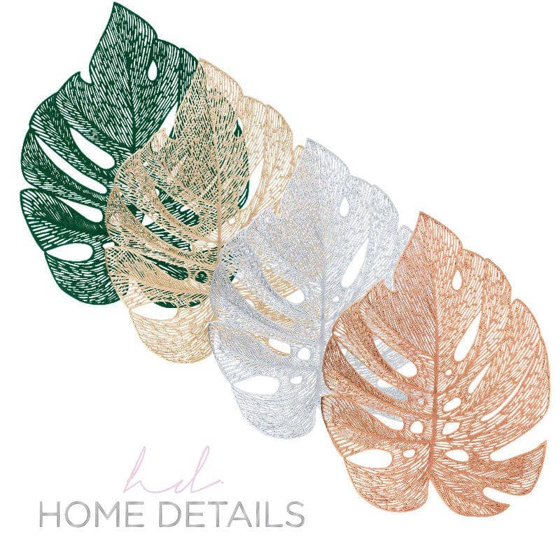 Leaf Shape Placemat in Green - Decor Addict, LLC