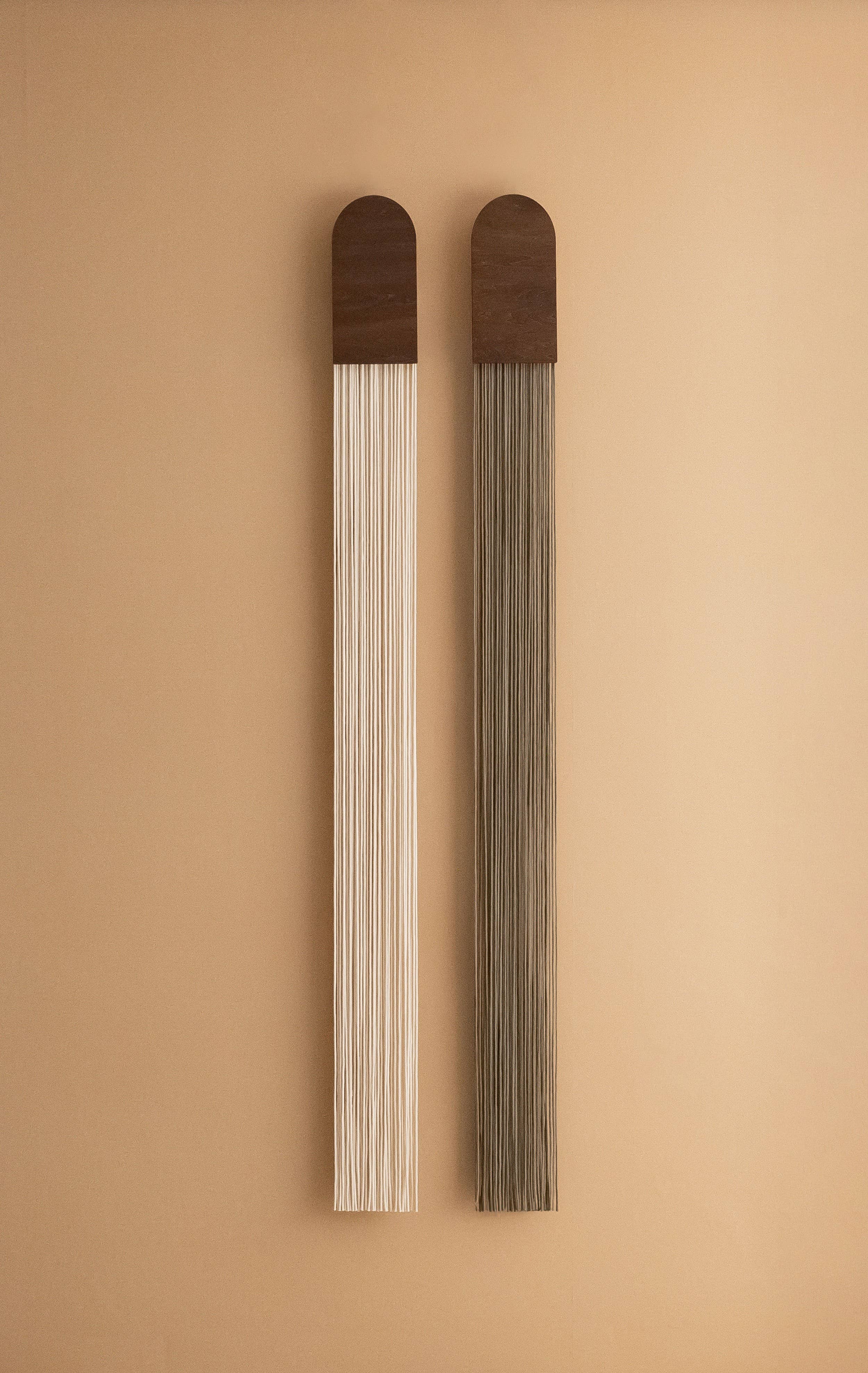 Macrame Fiber Wall Hanging for Elegant Home V80 : Taupe / Jacobean - Decor Addict, LLC